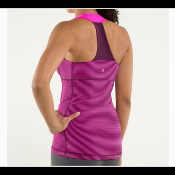 Lululemon Scoop Neck Tank - Hyper Stripe - Picture 1 of 7